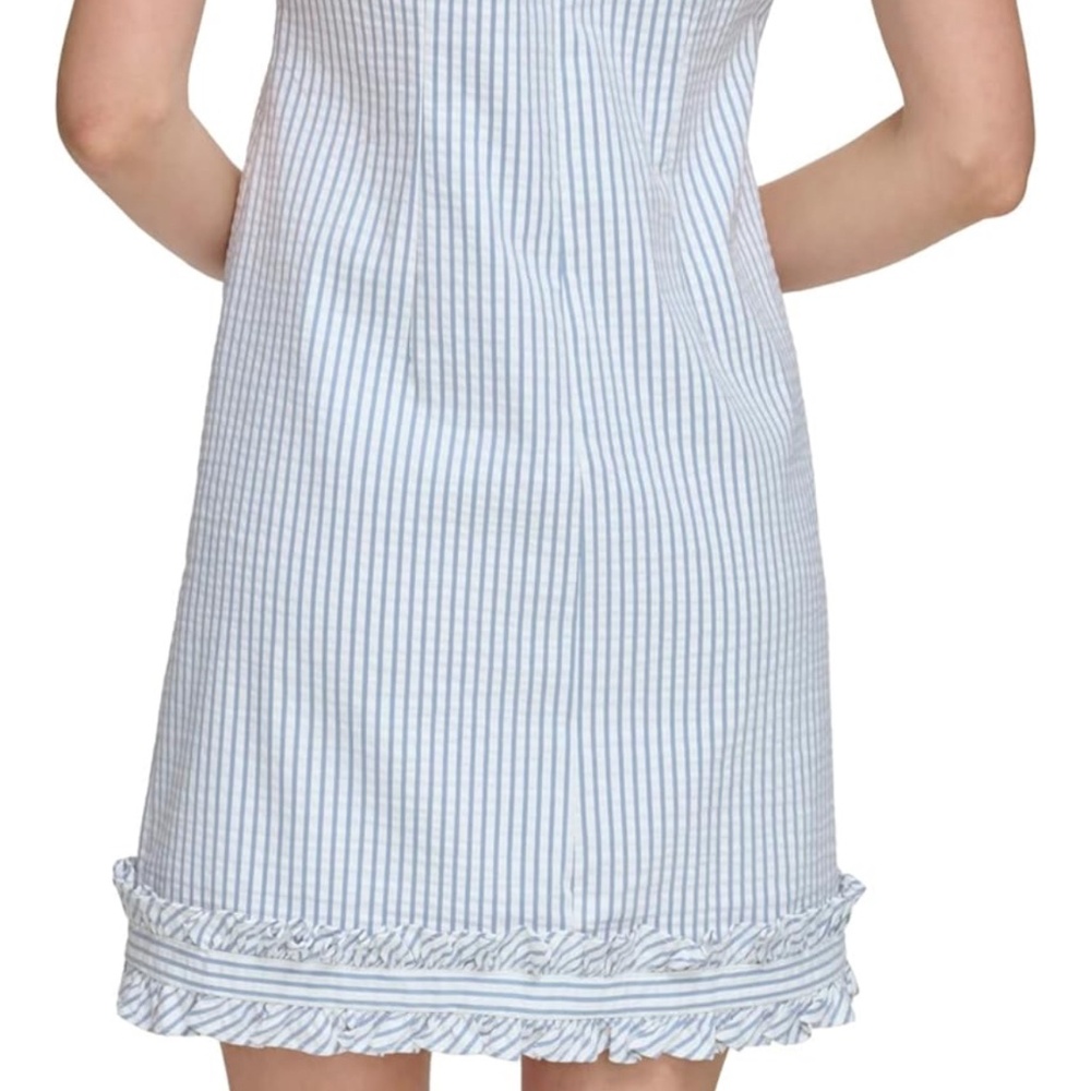 Eliza J. Women’s size 6 seersucker dress Easter Spring Graduation - Picture 2 of 8